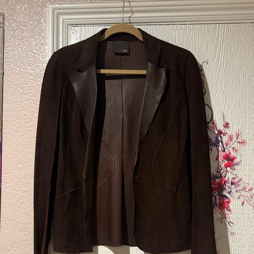 Fendi Dark Brown Women's Blazer